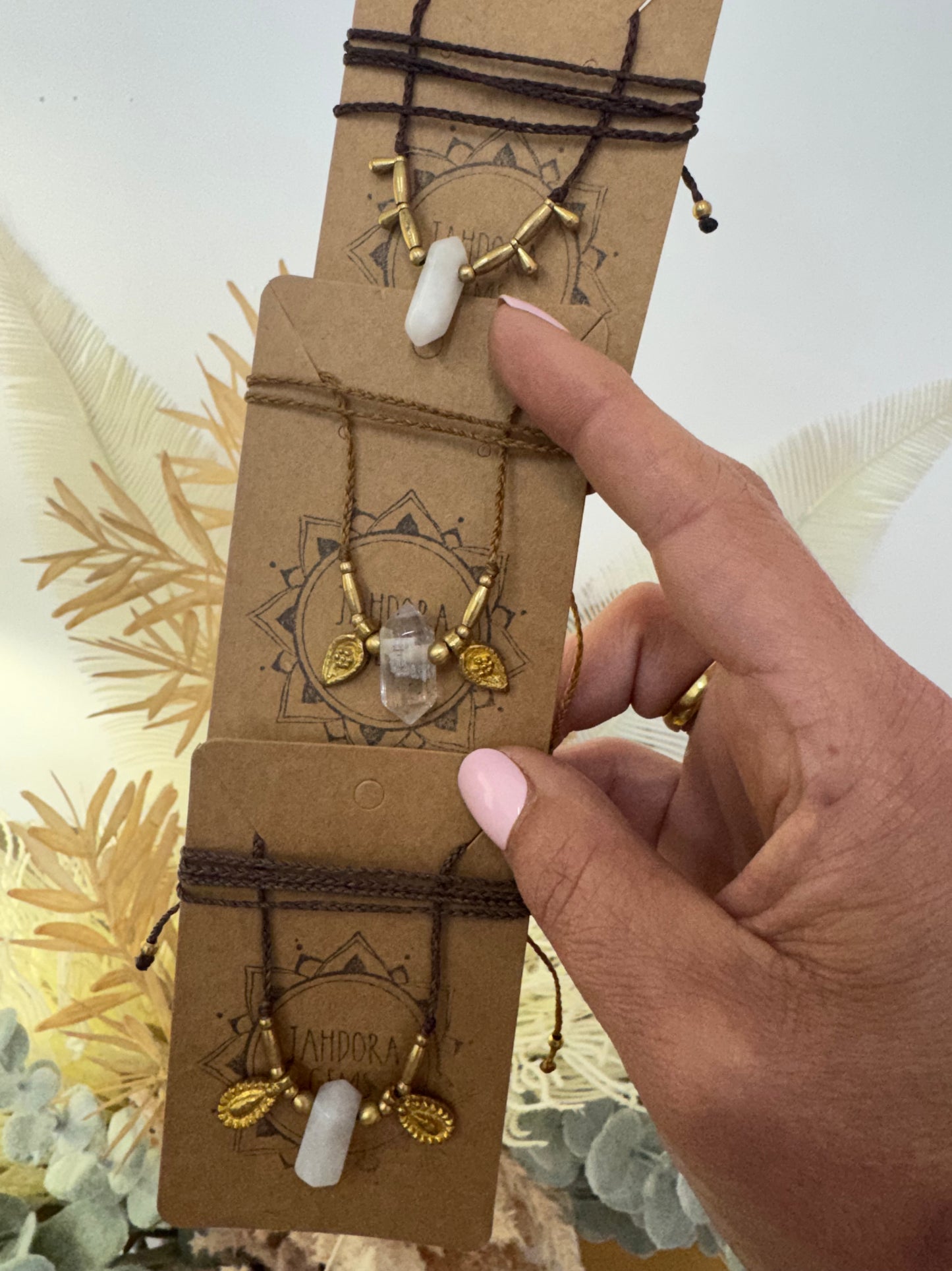 Quartz & Moonstone Necklaces