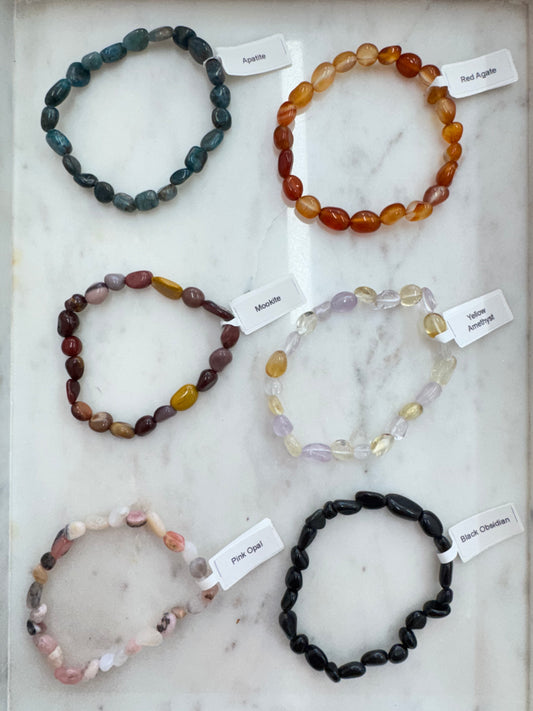 Mini Crystal pebble bracelets