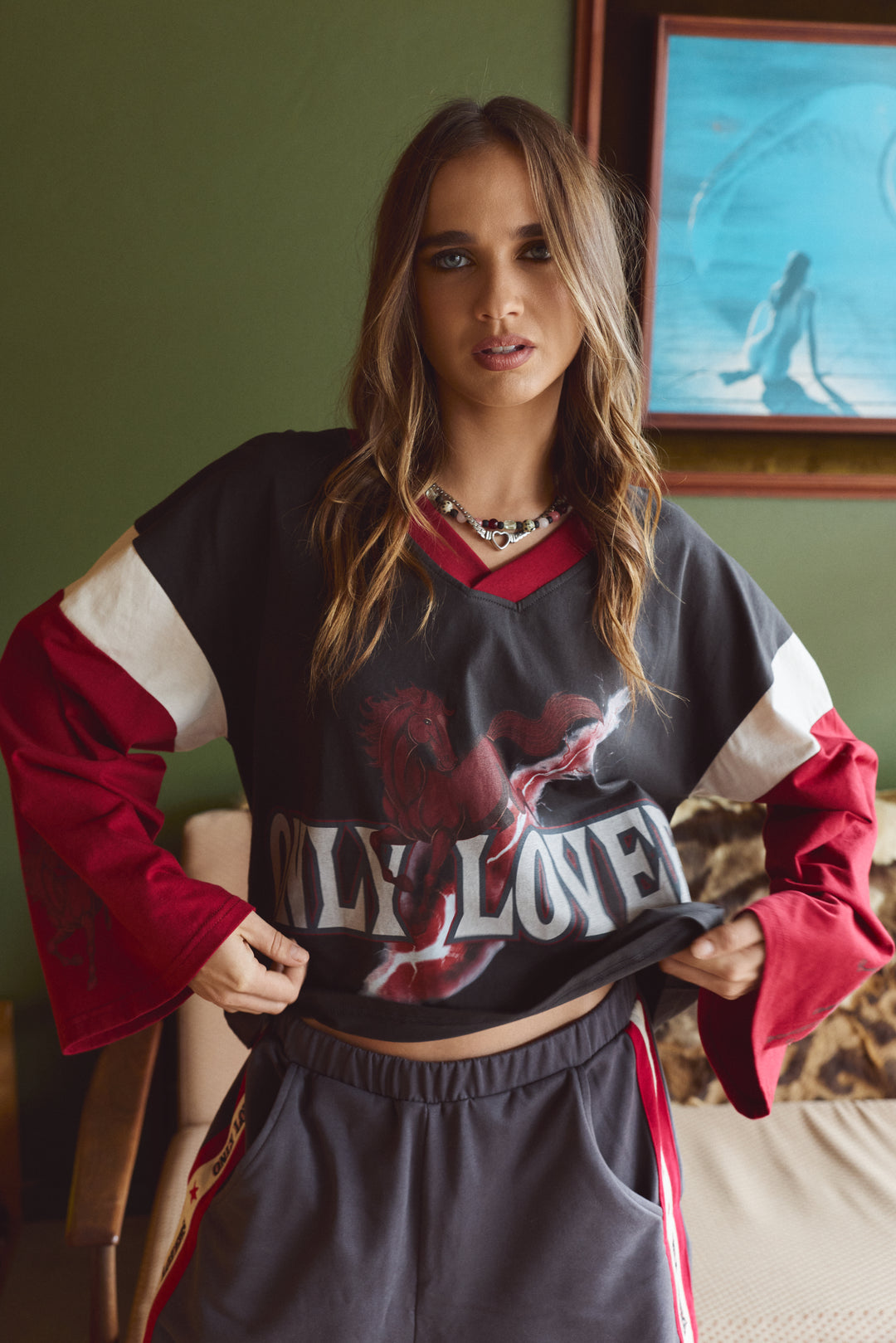 ** PREORDER** MUSTANG BOXY LONG SLEEVE TEE