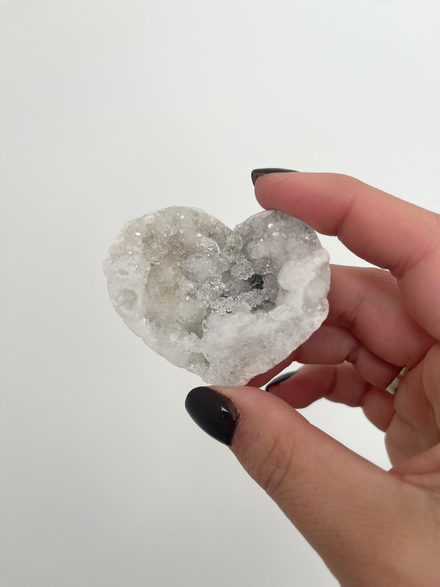 White Agate Hearts