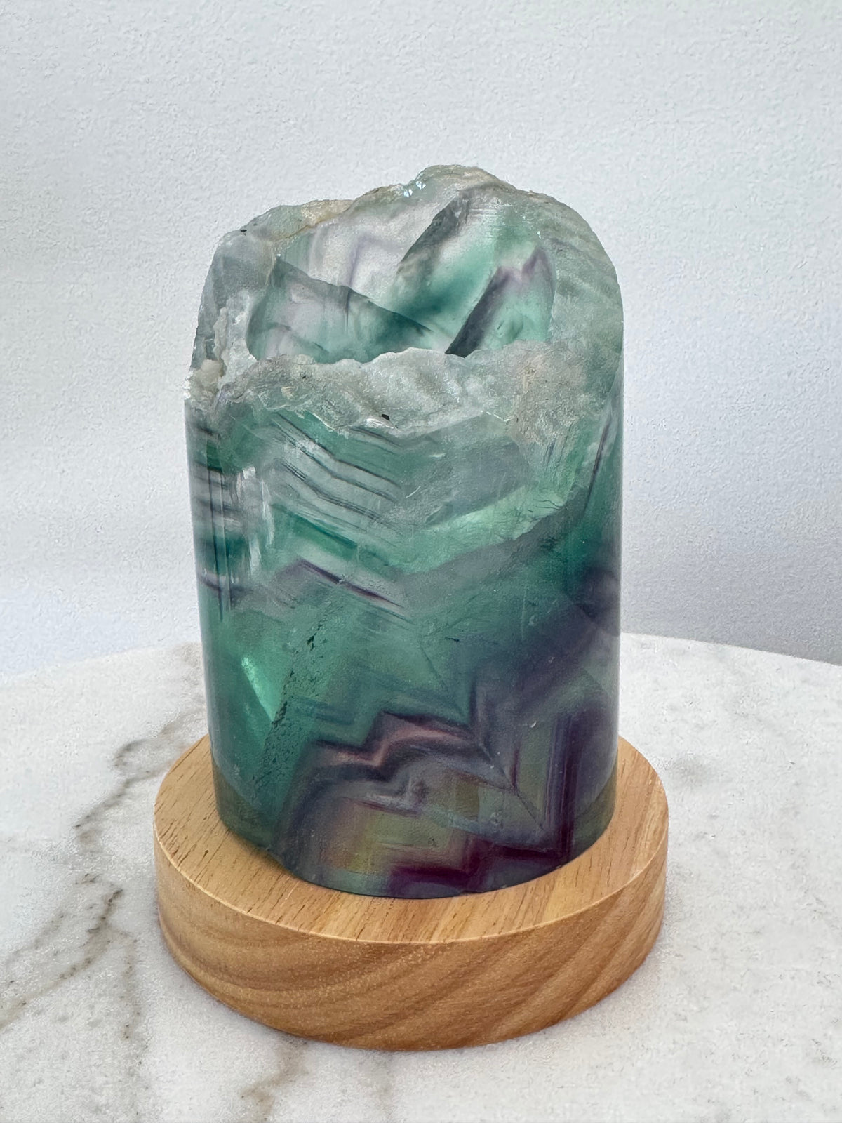 Rainbow Fluorite Lamp