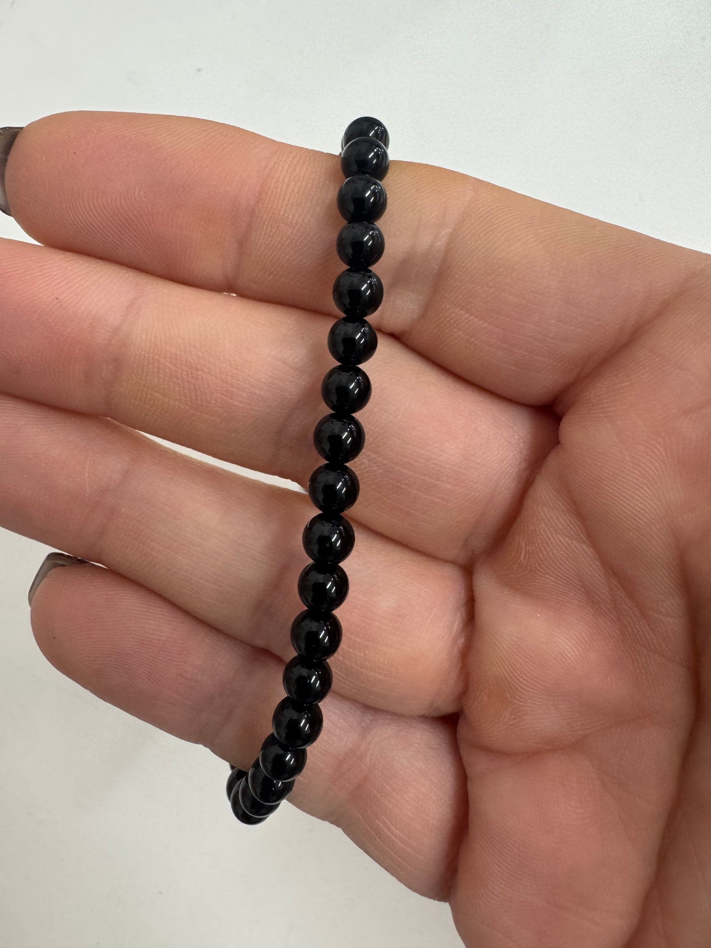 4mm Beaded Crystal Bracelet