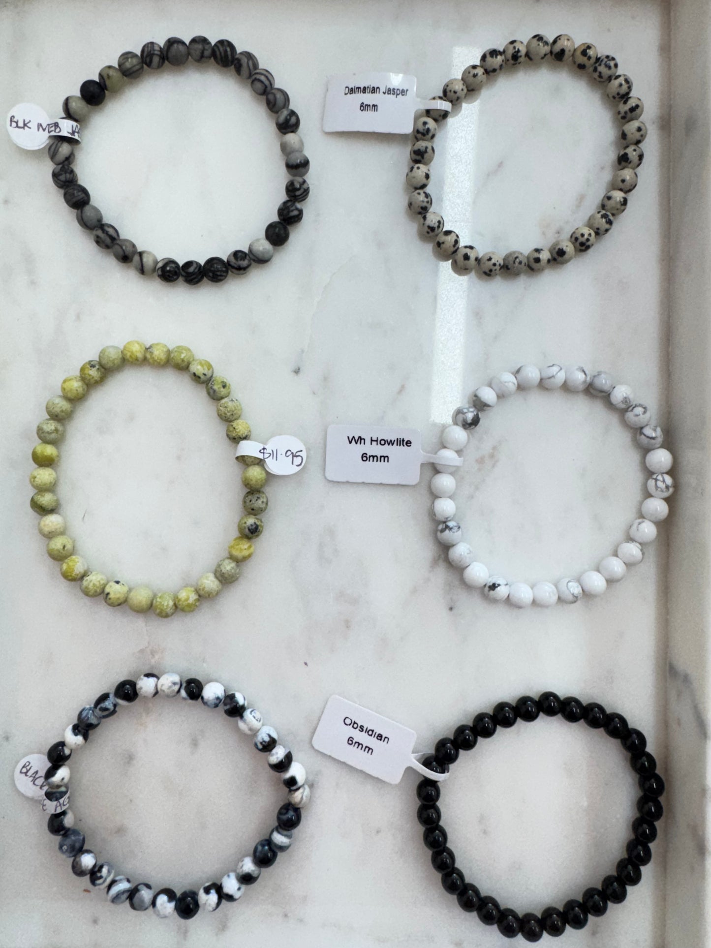 6mm Bead Bracelets