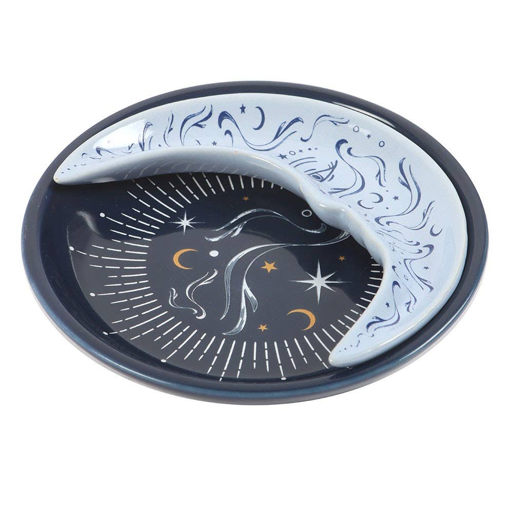 Blue moon stacking dish