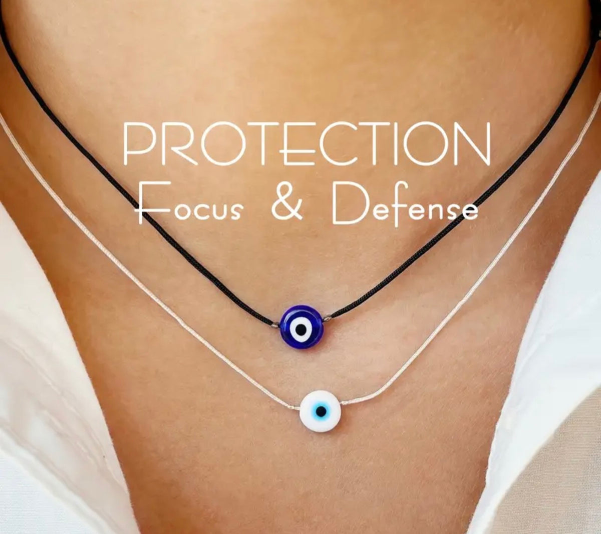 Jewel String Evil Eye String Necklace – The Curators Club