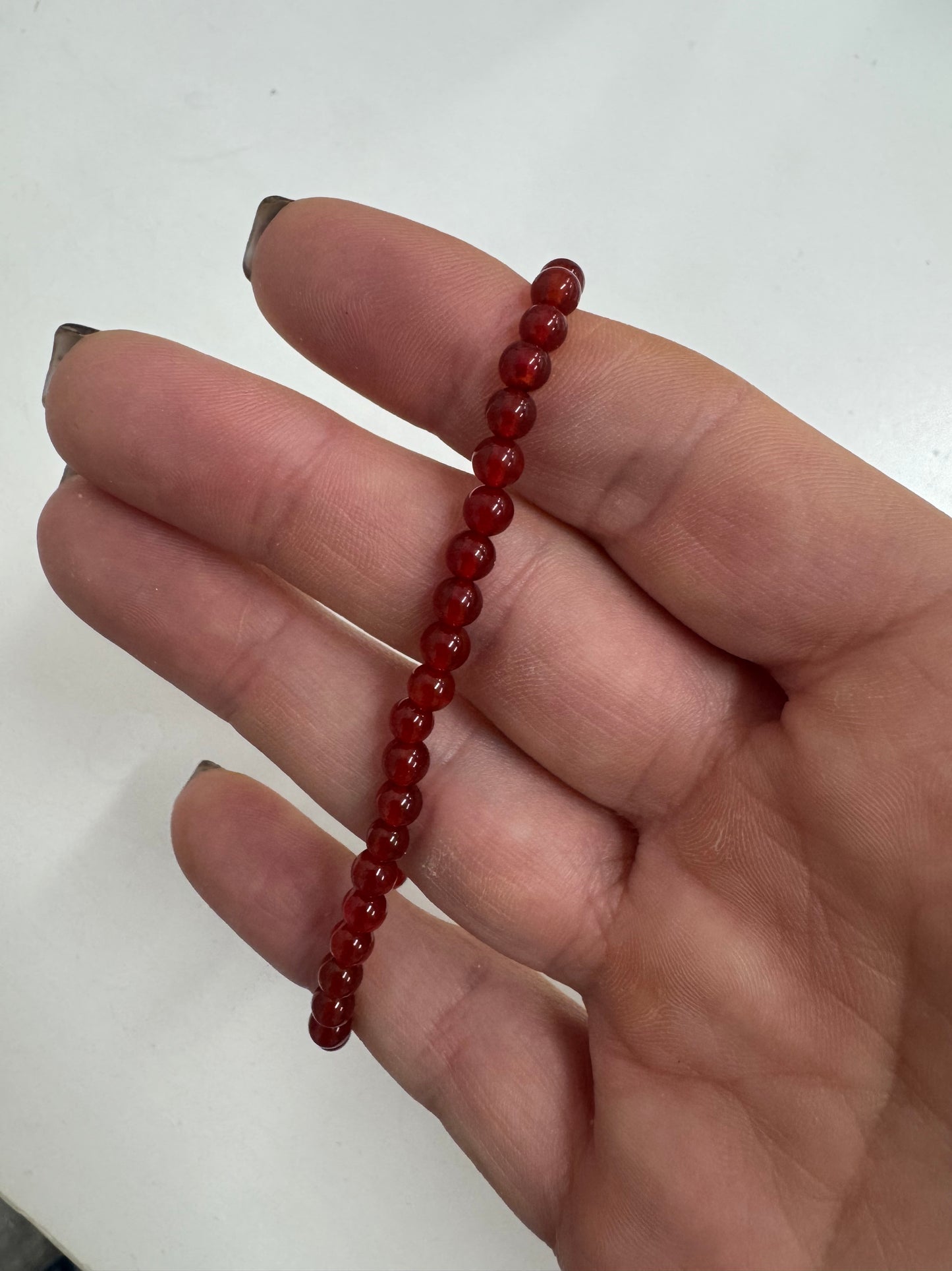 4mm Beaded Crystal Bracelet