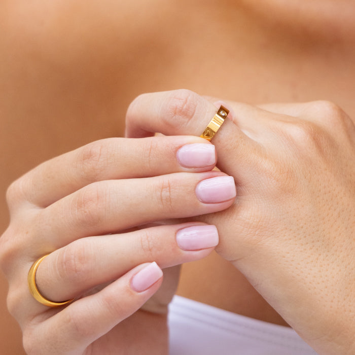 Amour Ring - Gol & Silver