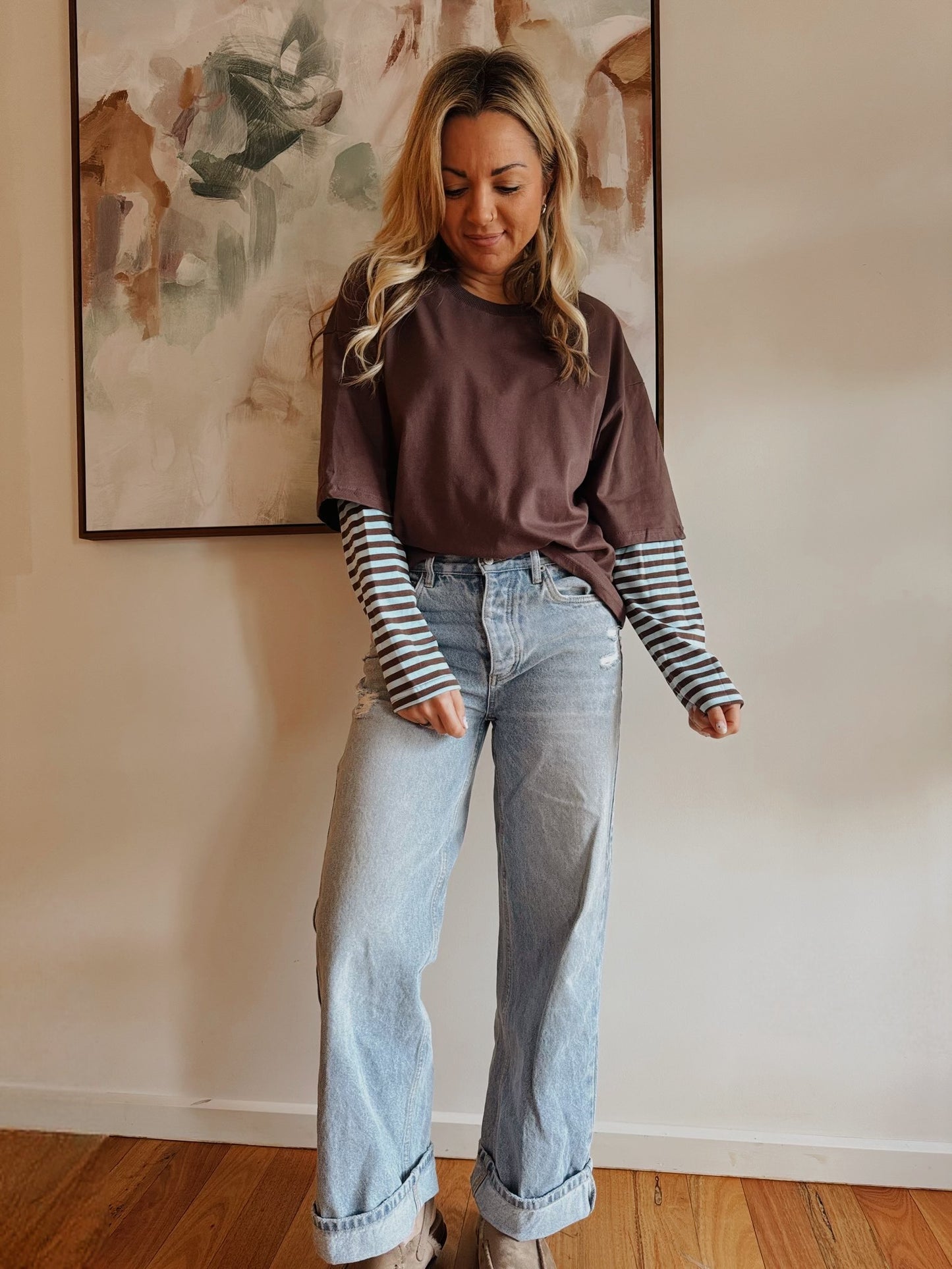 Jessie Stripe Layer Long Sleeve