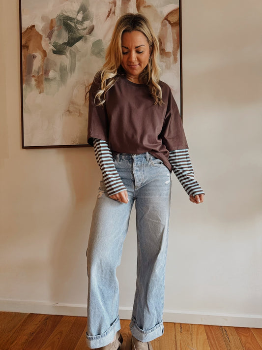 Jessie Stripe Layer Long Sleeve