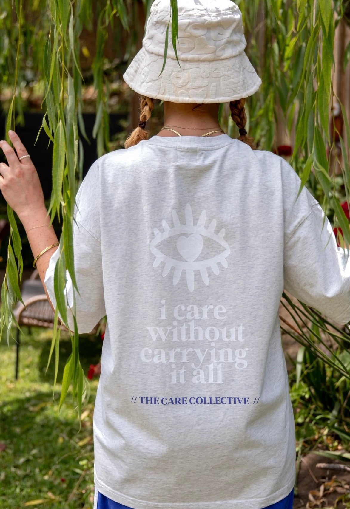 I care without carrying it all tee