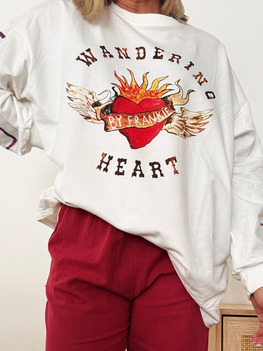 Wandering hearts long sleeve top