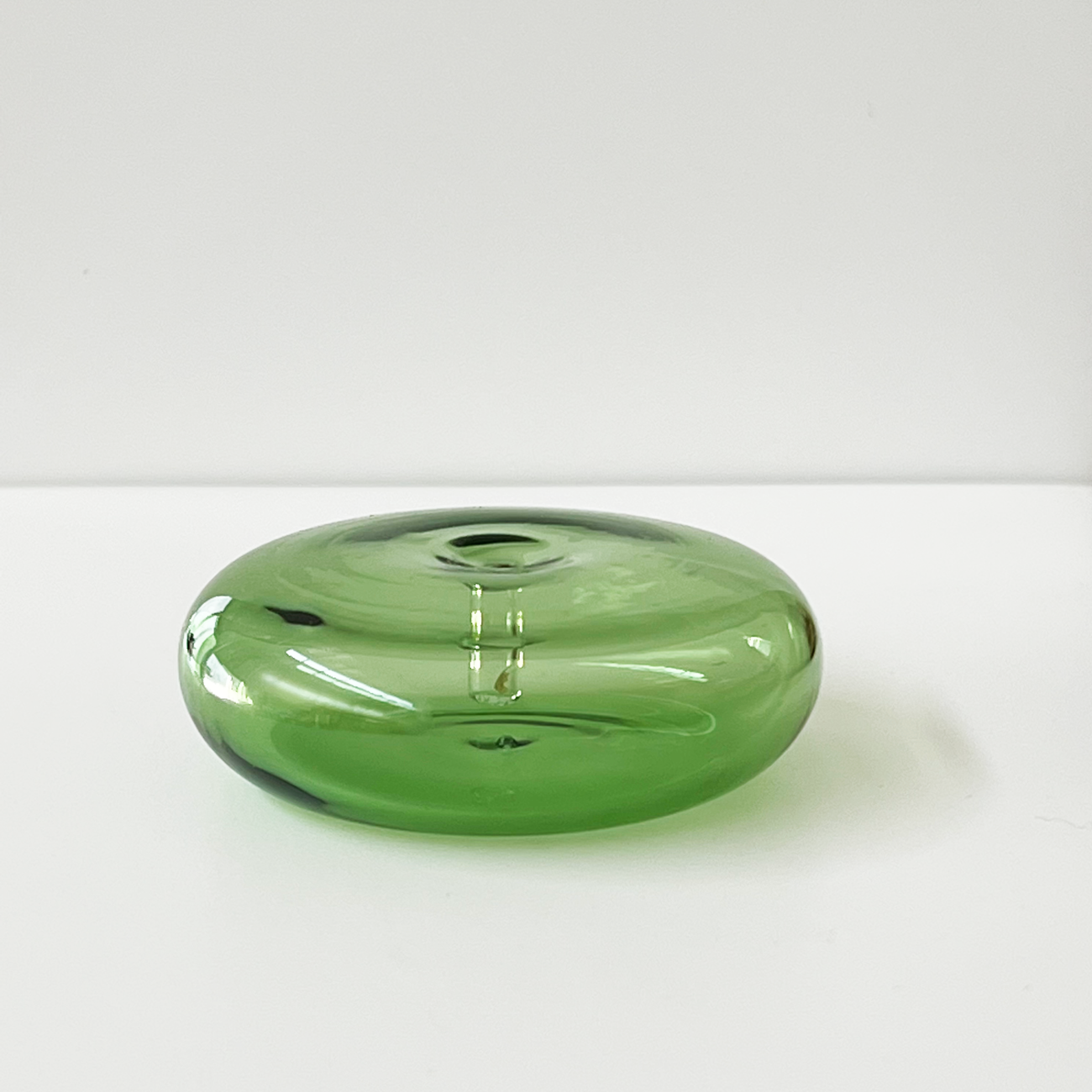 Green Glass Incense Holder