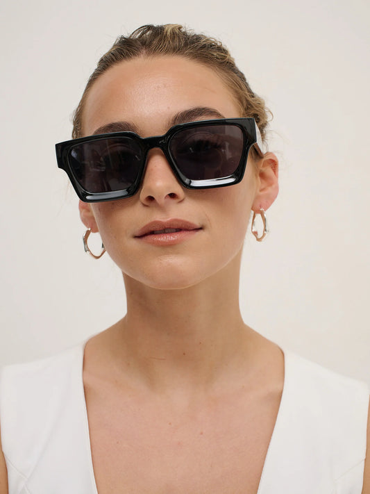 Jury Rectangular Sunglasses - Black