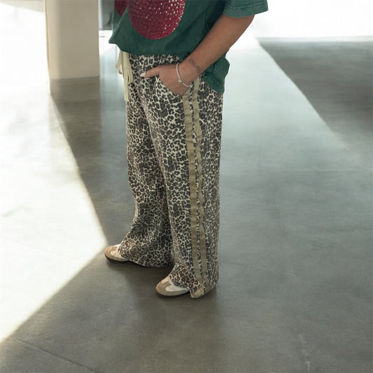 Leopard Racer Pant