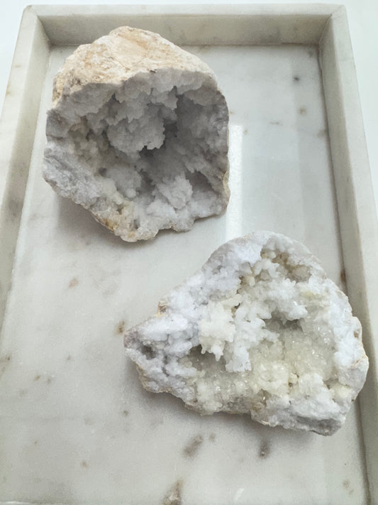 Quartz Geode - Split Pair