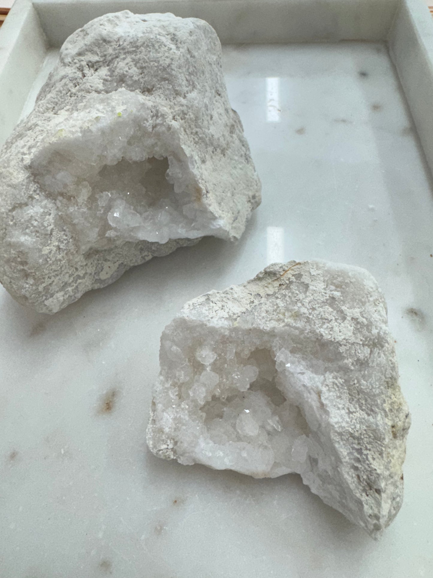 Quartz Geode - Split Pair