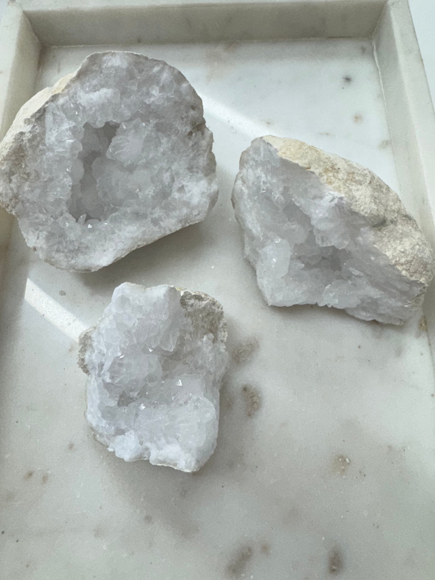 Quartz Geode - Split Pair