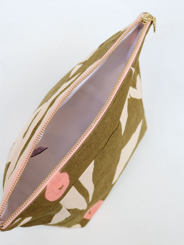 Mosey Me
Olive Poppy Cosmetic Case