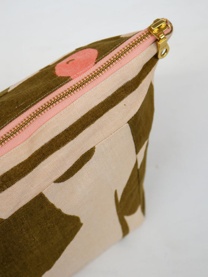 Mosey Me
Olive Poppy Cosmetic Case