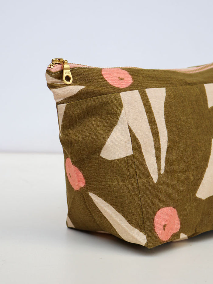 Mosey Me
Olive Poppy Cosmetic Case