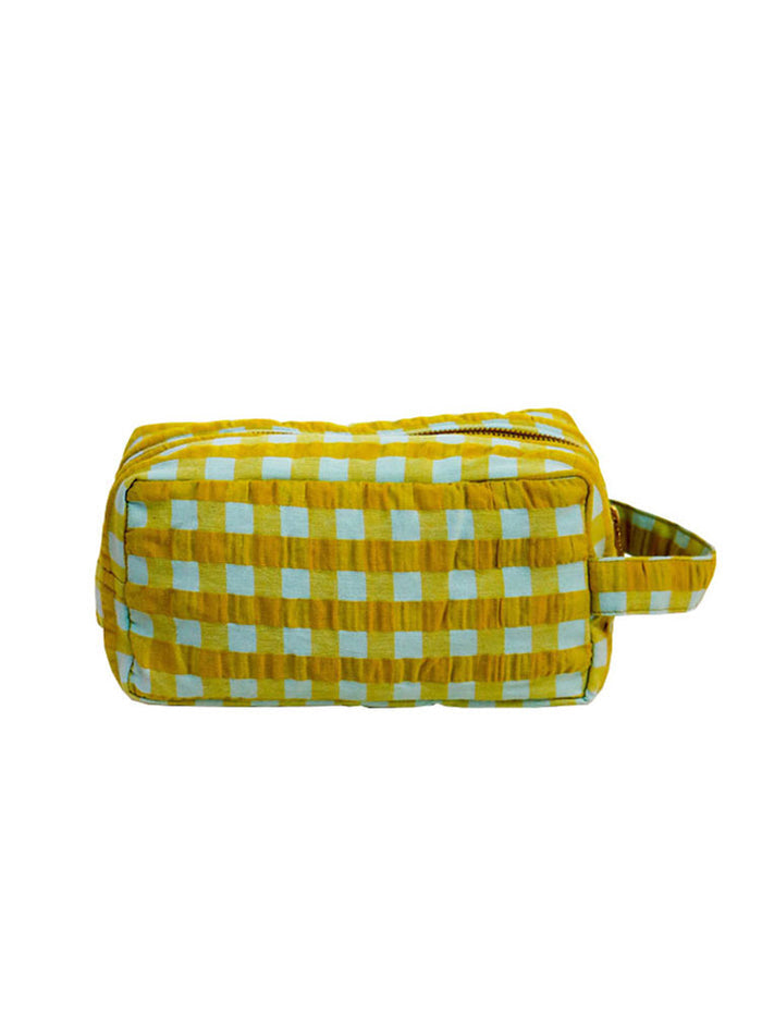 Mosey Me
Citrus Seersucker Dopp Kit