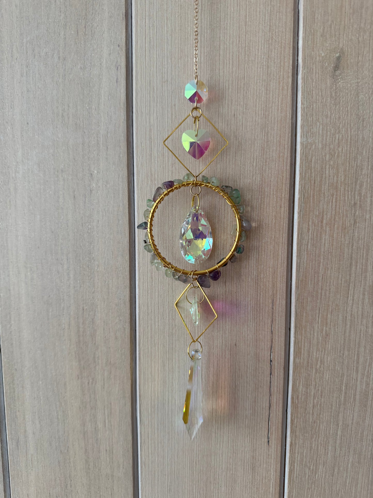 Circle Crystal suncatcher