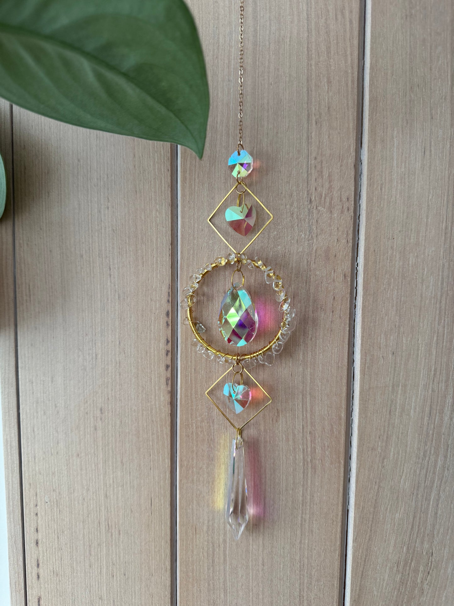 Circle Crystal suncatcher