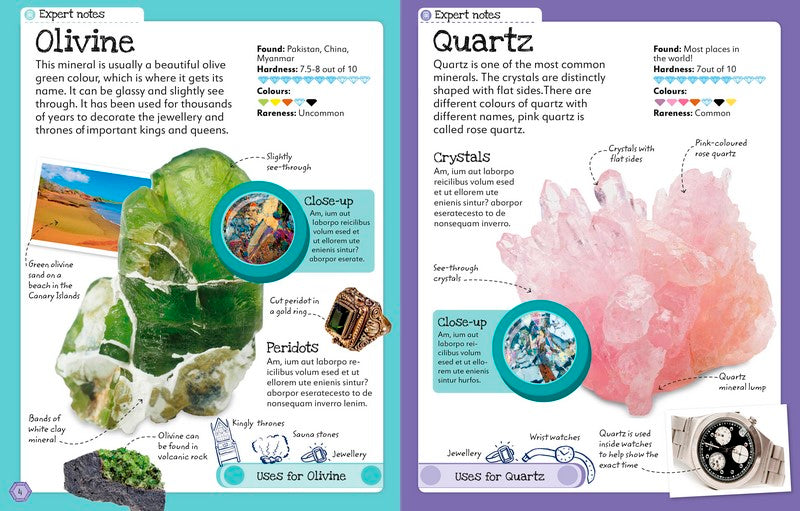 My book of Rocks and Minerals