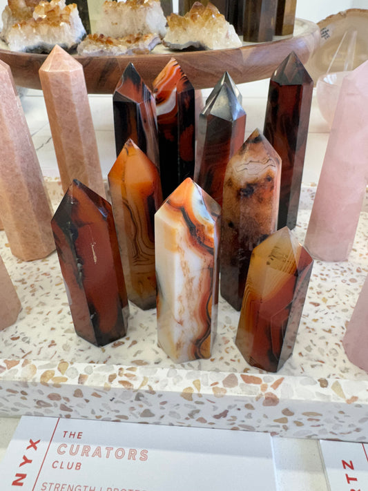 Sardonyx Agate Points