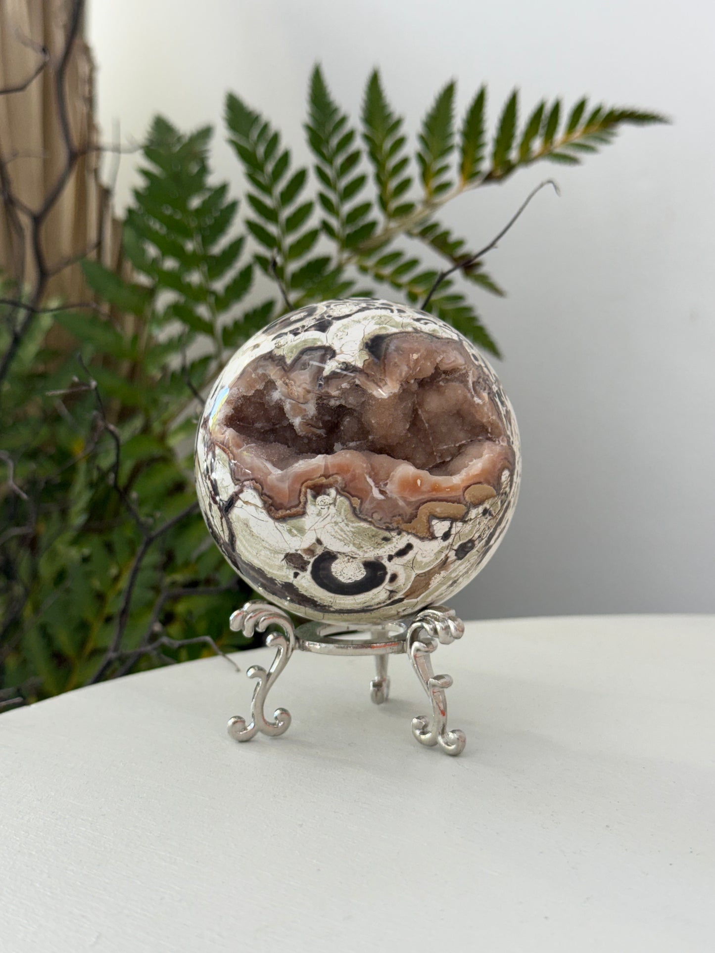 Money Agate Sphere