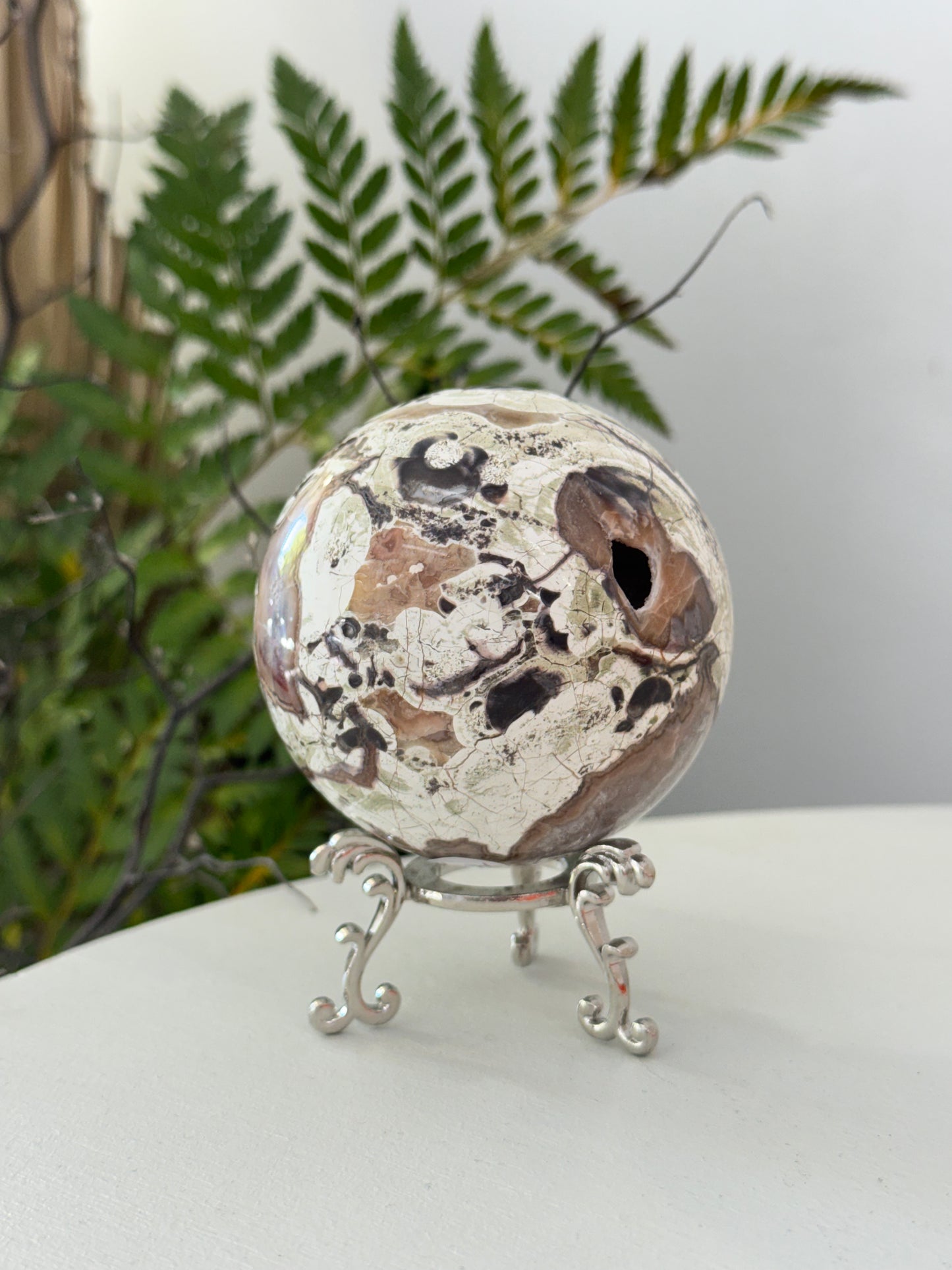 Money Agate Sphere