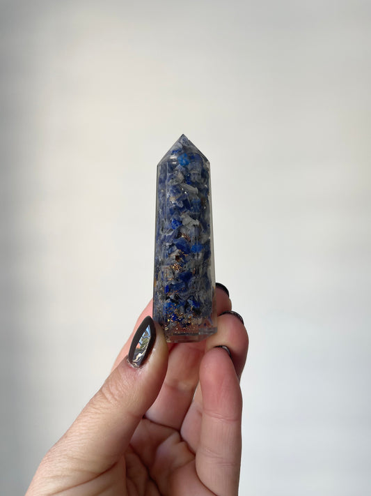 Orgonite Tower Generator - Lapis Lazuli