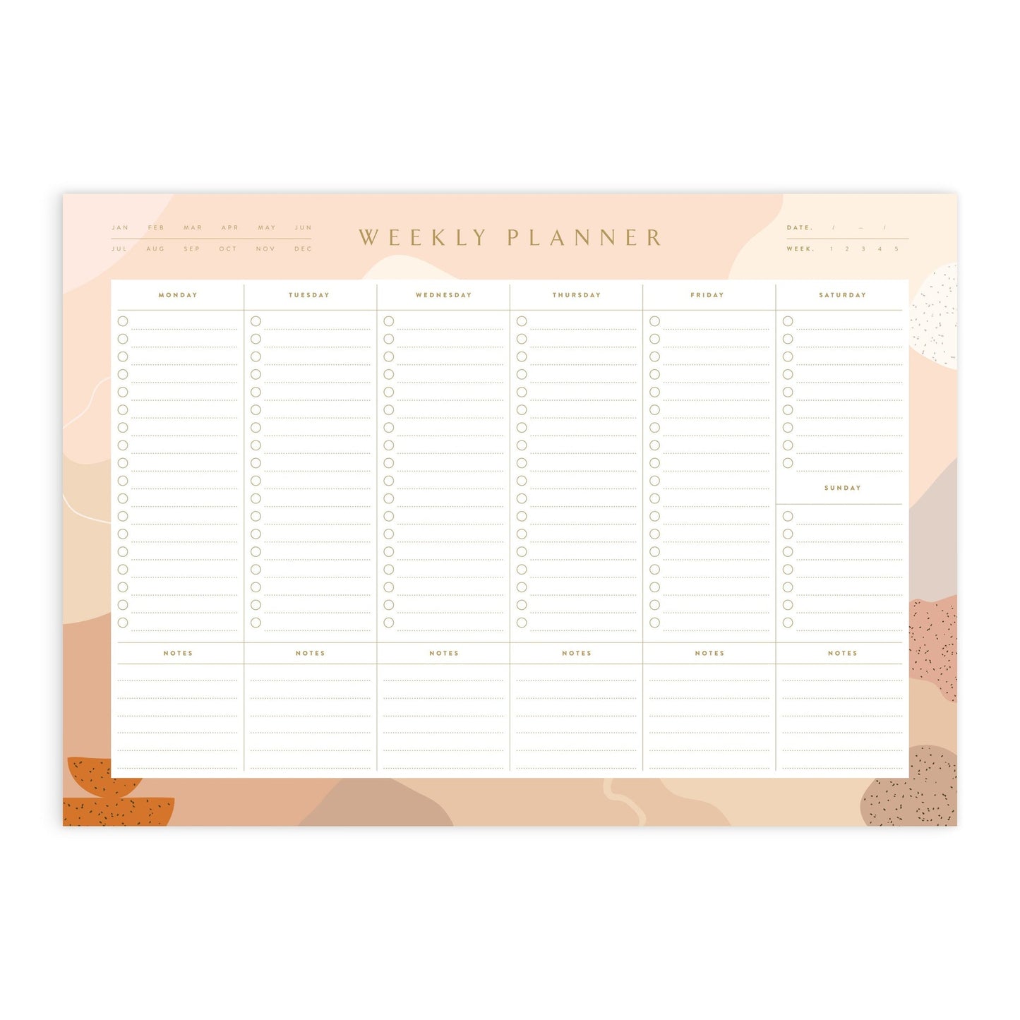 PLANNER • A4 Weekly Planner Notepad - Still Life