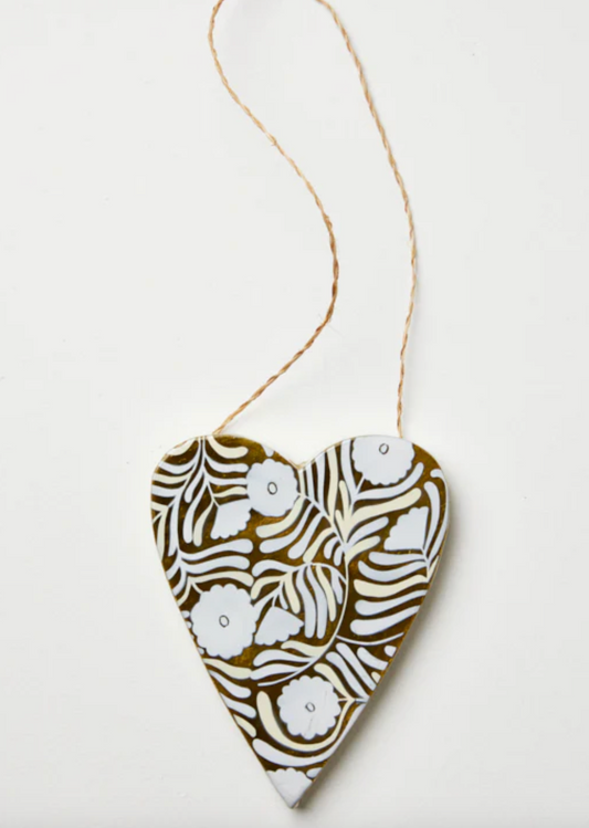 FOLKSY HEART - GREEN - WALL TILE