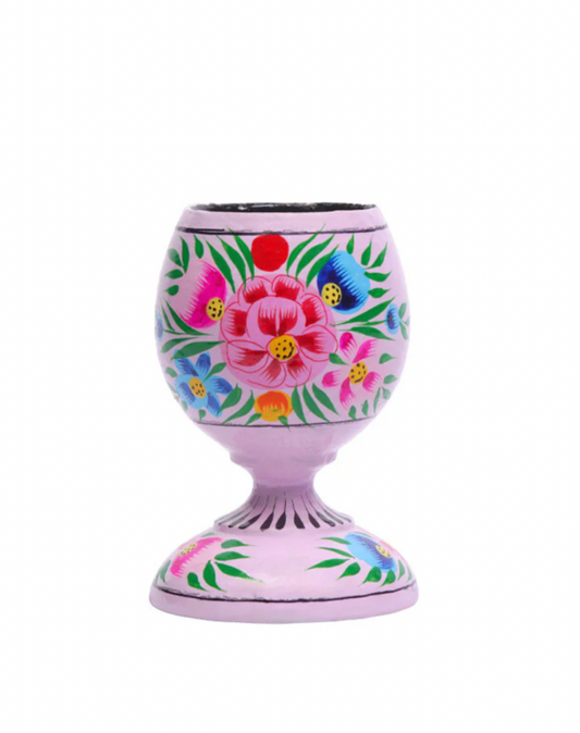 Egg Cup - Lavender & Apricot