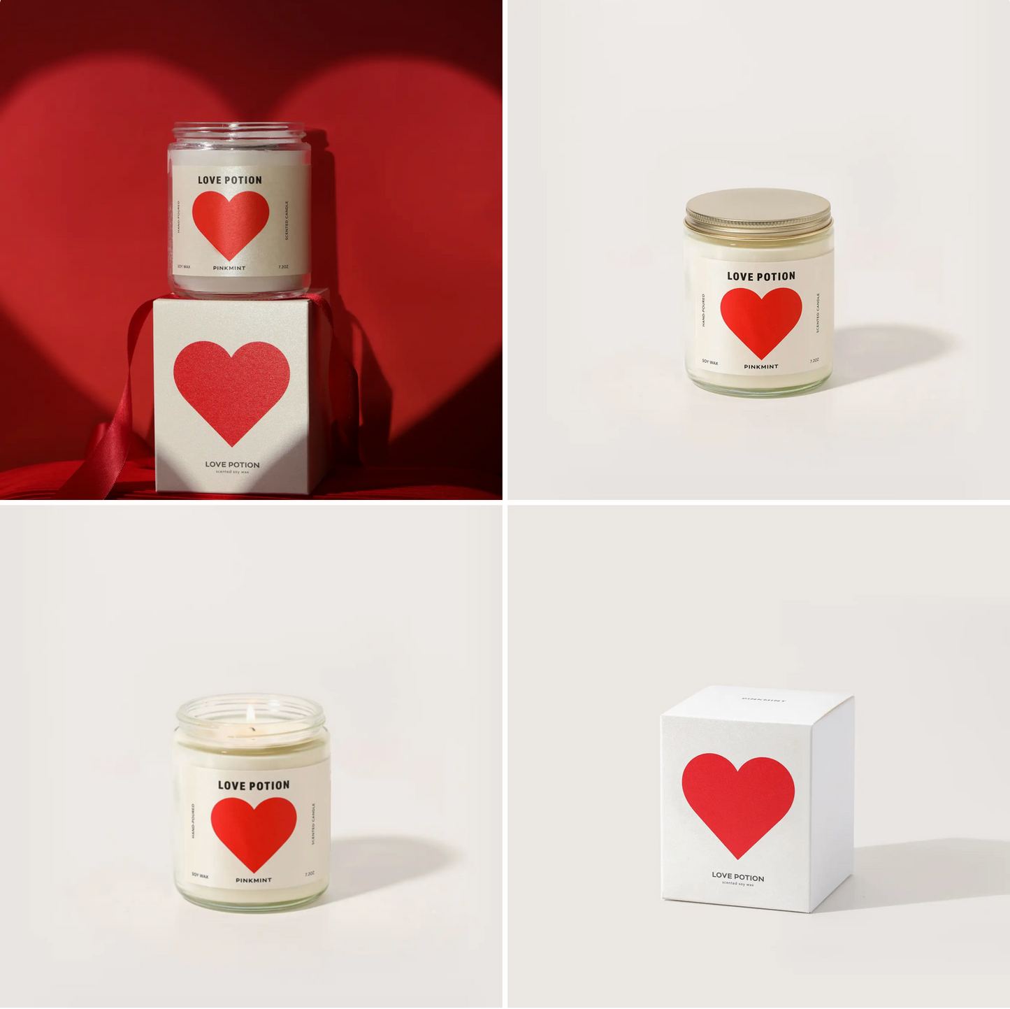 Pink Mint Soy Wax Candles