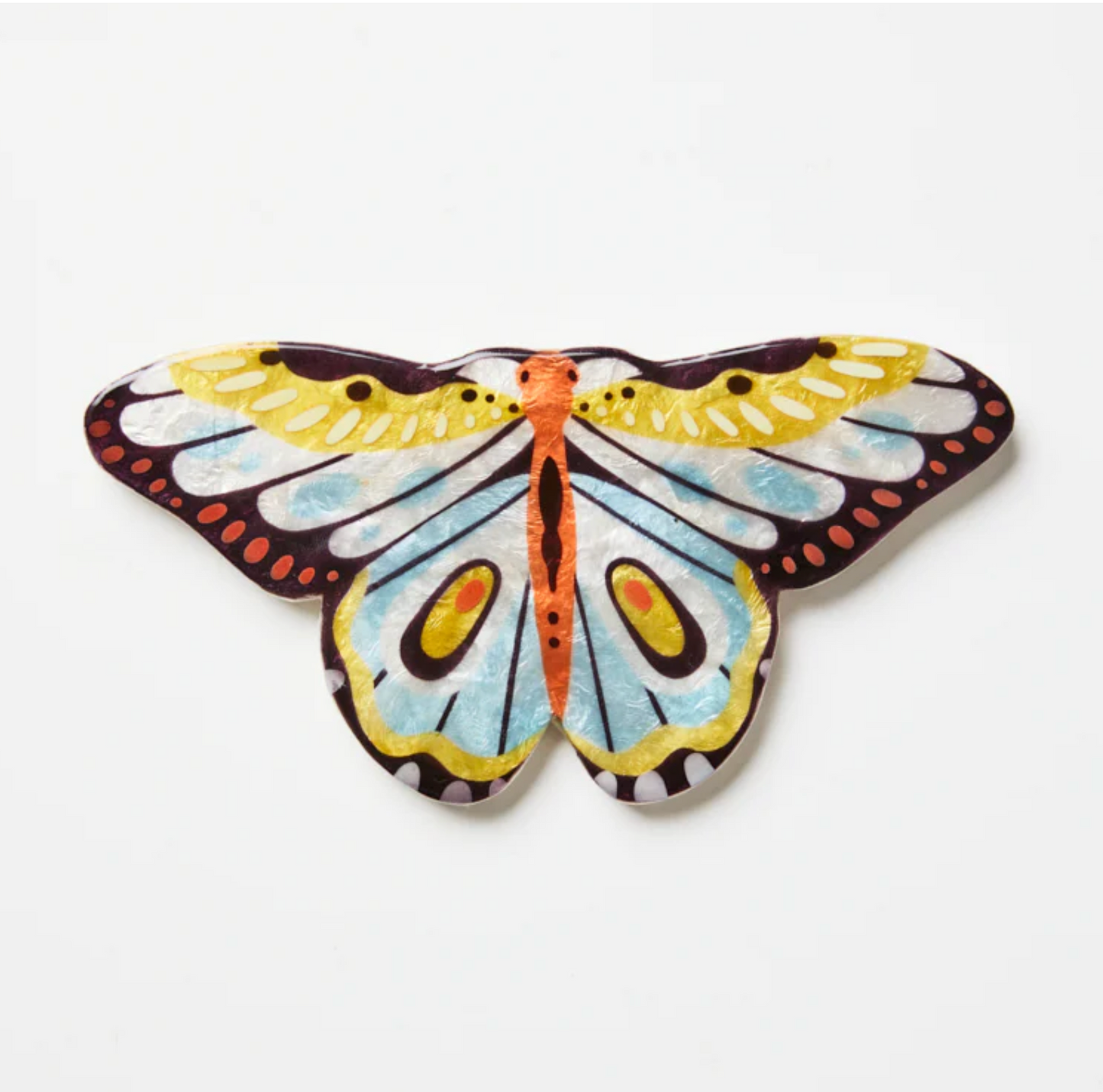 CANOPY BUTTERFLY YELLOW WALL ART