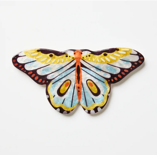 CANOPY BUTTERFLY YELLOW WALL ART