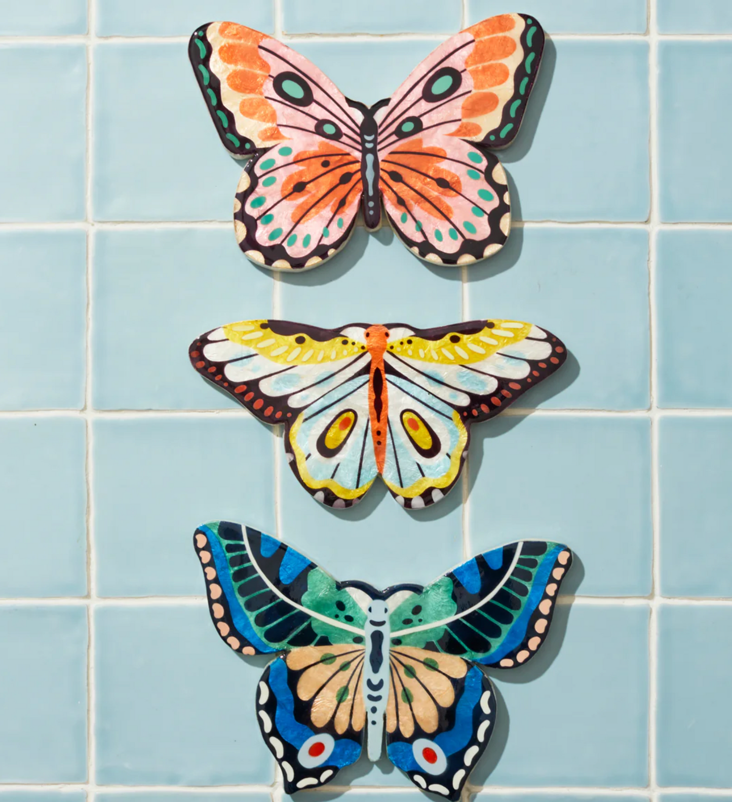 CANOPY BUTTERFLY YELLOW WALL ART