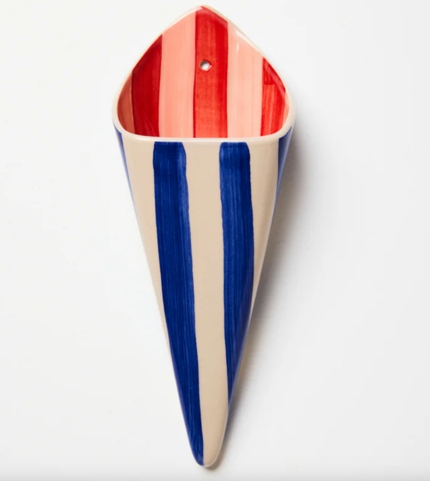 FOLLY WALL VASE BLUE STRIPE
