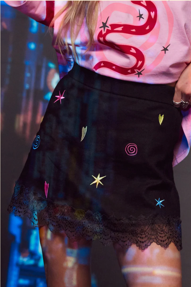 LUCKY MINI SKIRT ~ MIDNIGHT