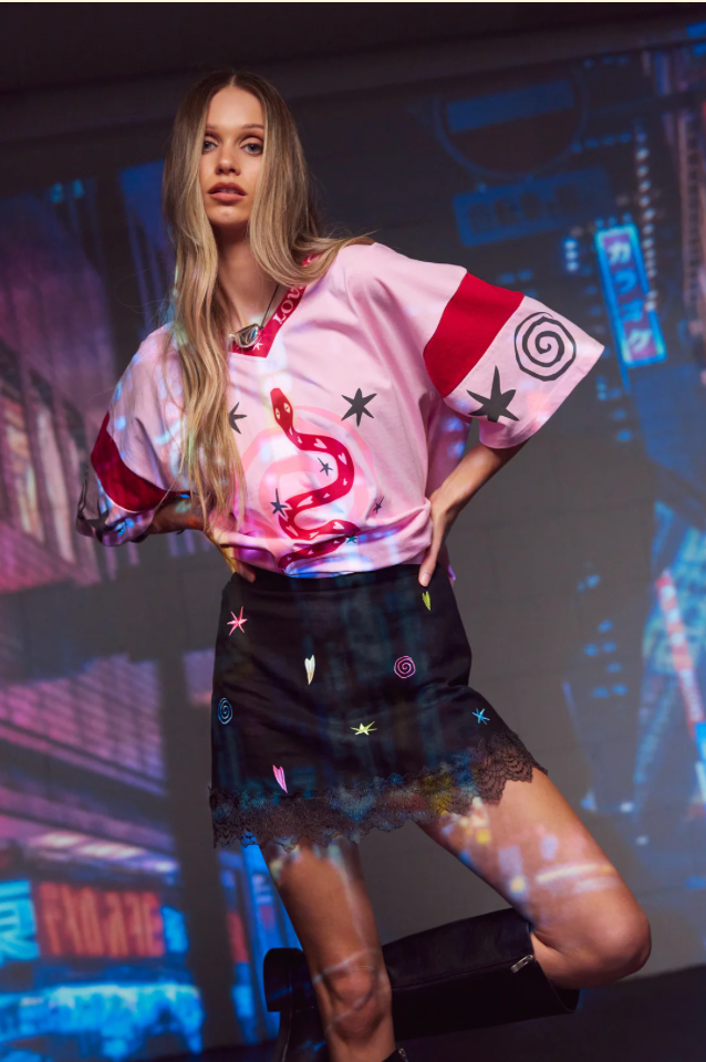 LUCKY MINI SKIRT ~ MIDNIGHT