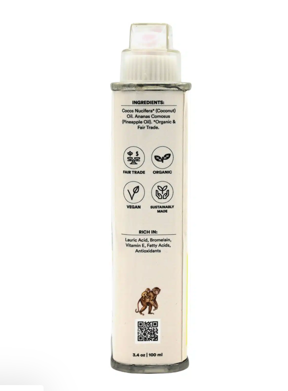 WOO Pineapple + Coconut Oil – Nourishing, Strengthening, & Shine-Enhancing