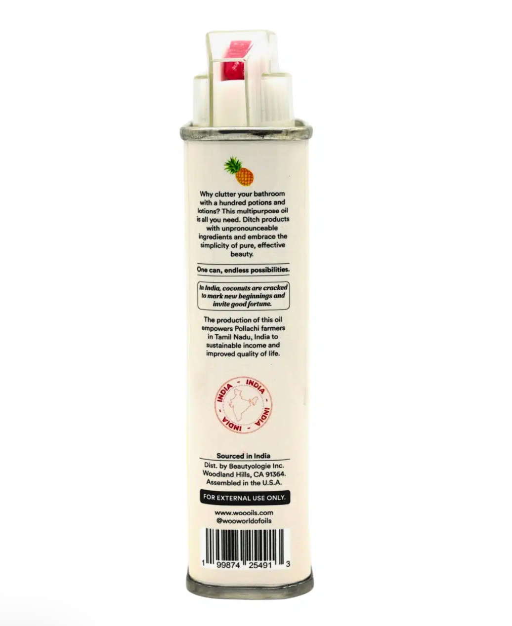 WOO Pineapple + Coconut Oil – Nourishing, Strengthening, & Shine-Enhancing