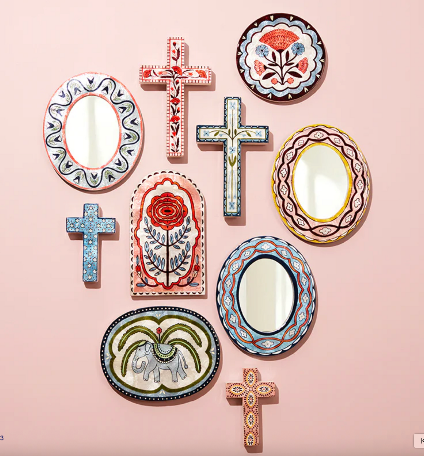 SAMIRA WALL ART FLOWER CIRCLE