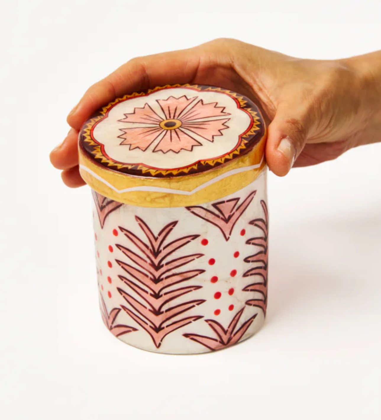 SAMIRA TALL BOX PINK FLOWER