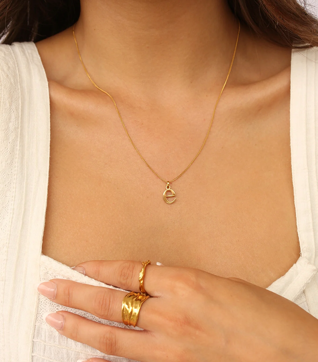 By Barny - GOLD Lower case letter Charms