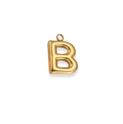 By Barny - Bubble Letter Charms - GOLD