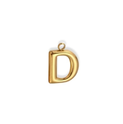 By Barny - Bubble Letter Charms - GOLD