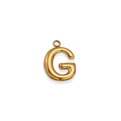 By Barny - Bubble Letter Charms - GOLD